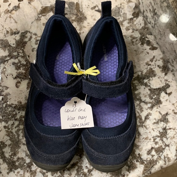 Lands' End Shoes Lands End All Weather Suede Leather Mary Jane